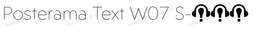 Posterama Text W07 S字体转换